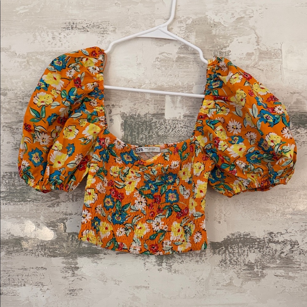 Orange Zara Top